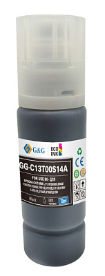 GG-C13T66414A G&G чернила черные T6641BK для Epson L100/110/120/121/132/1300 (100 мл)