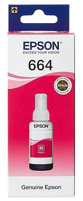 C13T6643 Epson картридж (Magenta для L100 70ml (пурпурный))