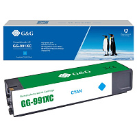 GG-991XC (M0J90AE) G&G струйный голубой картридж для HP PageWide Pro 750/772/777 (16000 стр)