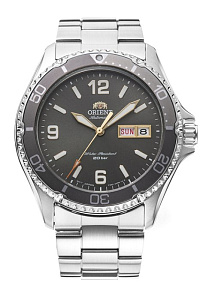 RA-AA0819N  Orient часы муж.,мет.бр-т,200m,DAY/DATE(инстр.EMAM63)(арт.RA-AA0819N19B)
