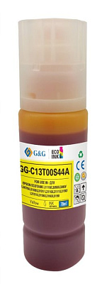 GG-C13T66444A G&G чернила желтые T6644Y для Epson L100/110/120/121/132/1300 (100 мл)