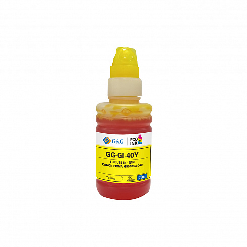 GG-GI-40Y G&G чернила желтые для Canon Pixma 5040/6040 70 ml