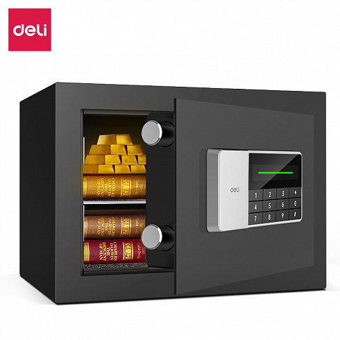 ET550 Deli сейф 250X350X250 мм электронный/ключевой