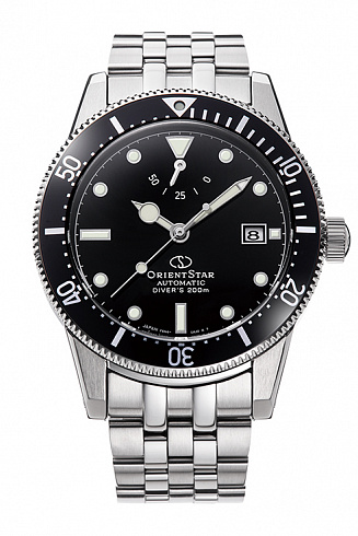 RE-AU0601B Orient STAR часы мех. спорт.муж.мет.бр-т,200m,DATE(инстр.EMAM90)(арт.RE-AU0601B00B)