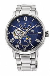RE-AY0103L Orient STAR часы мех. муж., мет.бр-т,50m,DATE(инст.EMAM85)(арт.RE-AY0103L00B)
