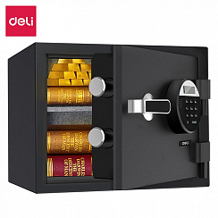 ET580 Deli сейф 300X380X300 мм электронный/ключевой