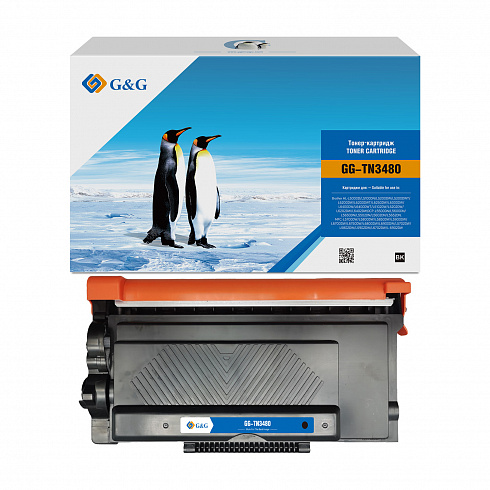 GG-TN3480 G&G Тонер-картридж  для Brother HL-L5000-6400 DCP-L5500-6900 (8000 стр)