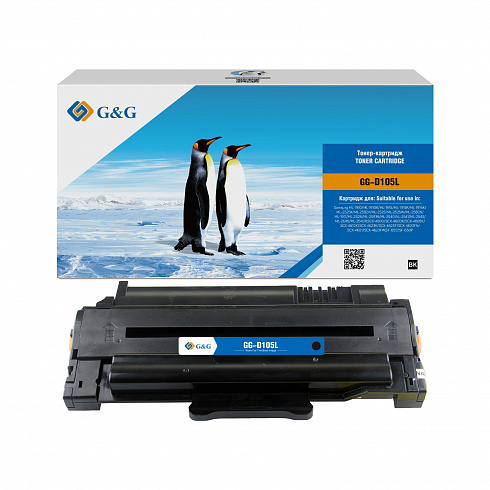 GG-D105L G&G Тонер-картридж для Samsung ML-1910/2525/2580 SCX-4600/4623/4626/4636 SF-650 (2500стр)