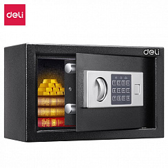ET520 Deli сейф 200X310X200 мм электронный/ключевой