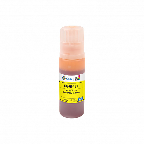 GG-GI-43Y G&G чернила желтые  для Canon Pixma G540/G640 60 ml