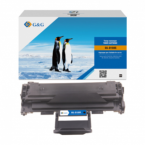 GG-D108S G&G Тонер-картридж для Samsung ML-1640/2240/2241 (1500стр)