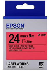 C53S656004 EPSON Tape Pastel Black/Red 24/9 картридж