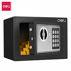 ET510 Deli сейф 170X170X230мм электронный/ключевой