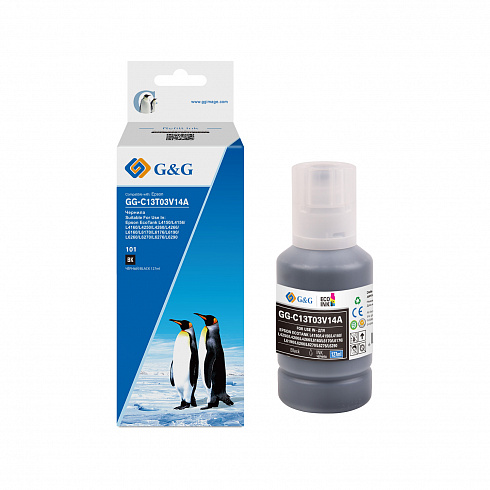 GG-C13T03V14A G&G чернила черные 101(001,112)BK для Epson L4XXXseries/L6XXXseries/M15140 127 мл