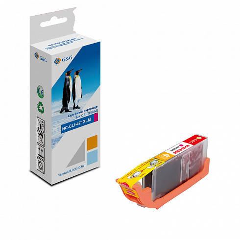 NC-CLI-471XLM G&G струйный пурпурный картридж для Canon Pixma  MG5740/6840/7740 10,8ml