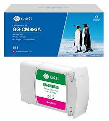 GG-CM993A G&G струйный пурпурный картридж 761 для HP Designjet T7100/T7200 400ml
