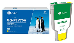 GG-P2V70A G&G струйный желтый картридж 730 для НР Designjet T1700 300ml