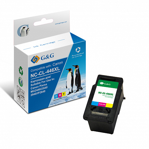 NC-CL-446XL G&G струйный цветной картридж для Canon Pixma MP2440/2540/2940 IP2840 12.6ml